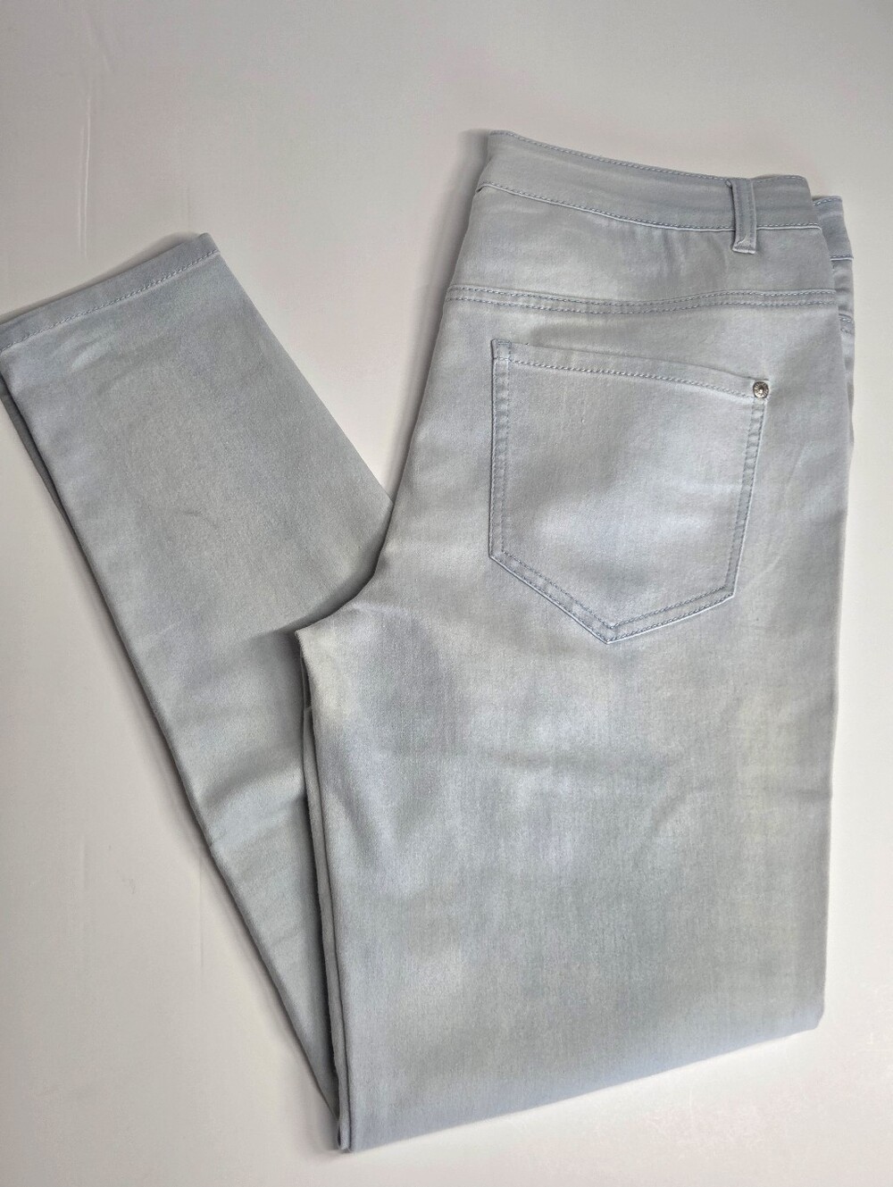 LiV By Delia's, Pale Blue Skinny High-Waist Jeans for Women - Picture 13 of 13